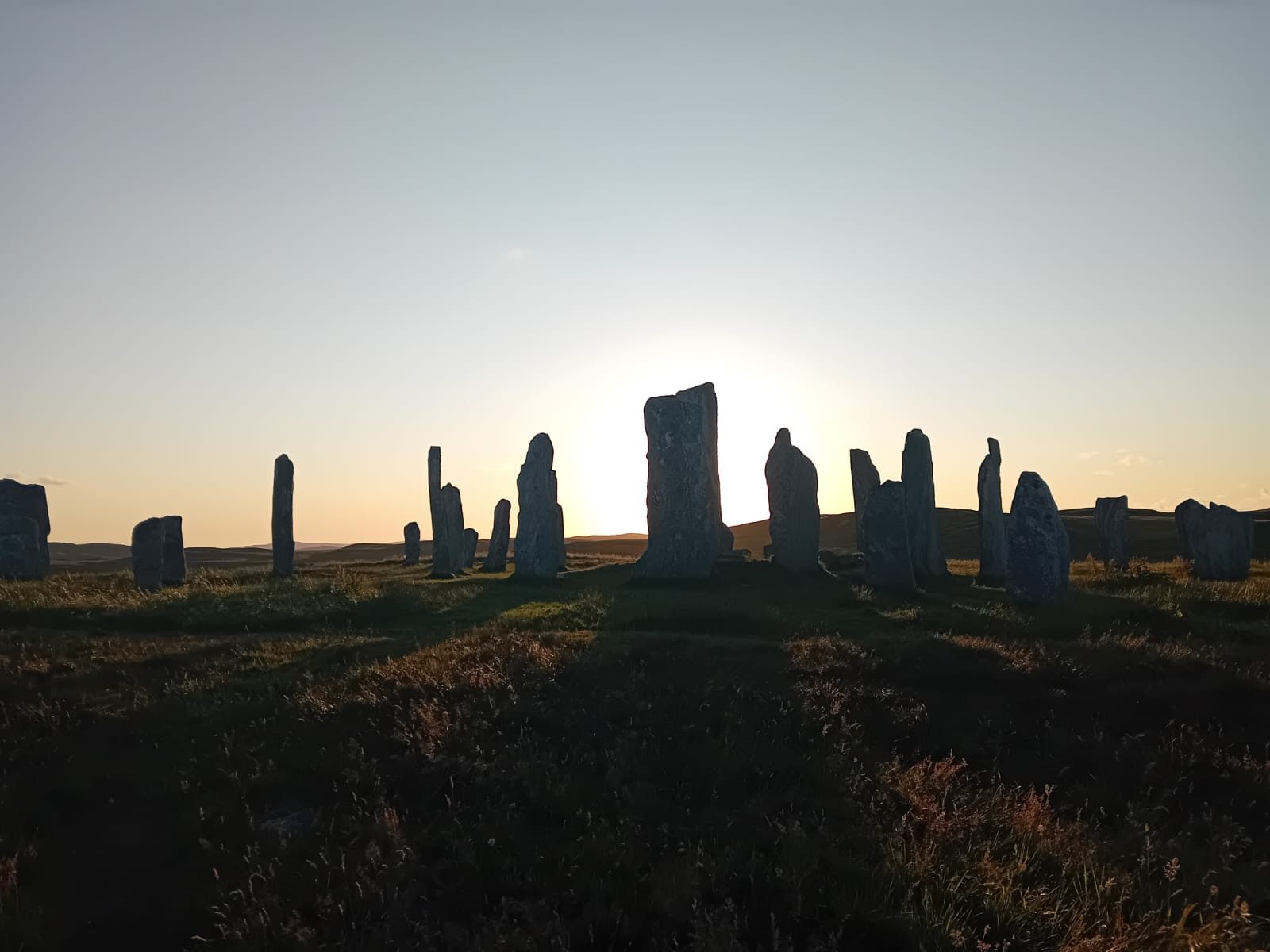 Callanish standing stones at sunset, Isle of Lewis